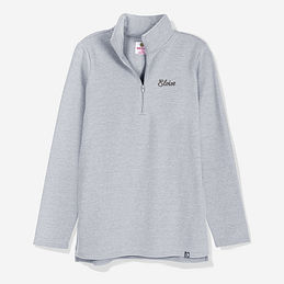 ◇marie claire ◇ Marie Logo Half Zip Sweatshirt (MAFATS02ML Half-Zip Sweatshirt - White/NY - Kids | H&M CA
