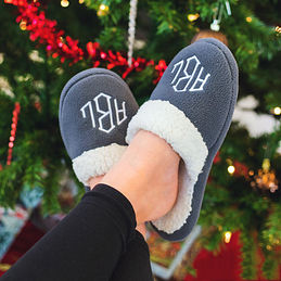 monogrammed house shoes