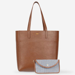 Personalized Leather Tote Bag