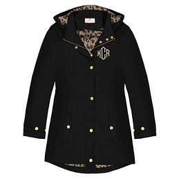 monogrammed raincoat