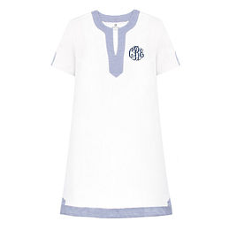 Personalized Seersucker Coverup