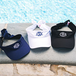 Women's Anchor Visor with Monogram Initials