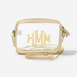 Monogrammed Clear Crossbody Bag - Updated