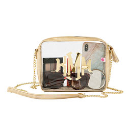 Vogewood Initial Clear Crossbody Bag Stadium Approved Under 12x6x12  Transparent Handbag With Monogram Letters