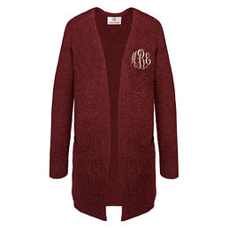 burgundy boyfriend cardigan