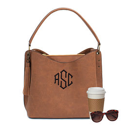 monogram tote purse