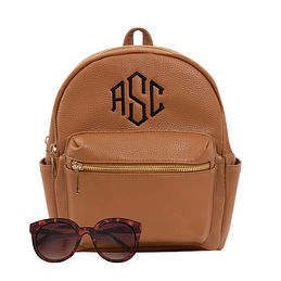 tan mini backpack