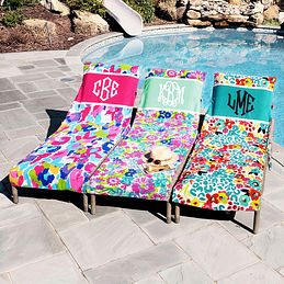 Monogrammed Chair Cover