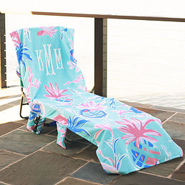 monogram beach chair covers