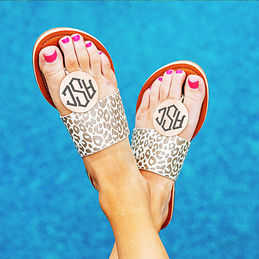 Monogrammable sandals sales