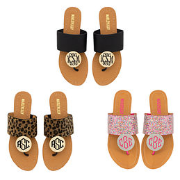 monogrammable sandals
