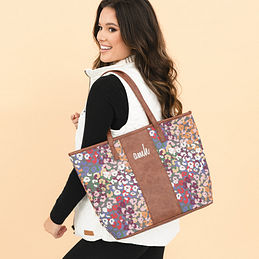 Monogrammed Leopard Print Tote Bag | Marleylilly