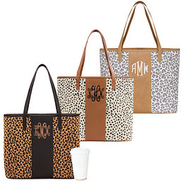 Tote Bag with 3 Letter Monogram Monogrammed Tote Bag Personalized Tote Bag