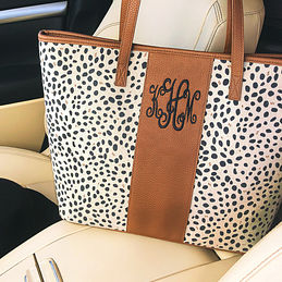 leopard beach bag