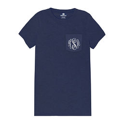 DesignsByBreee Monogram Pocket T-Shirt's