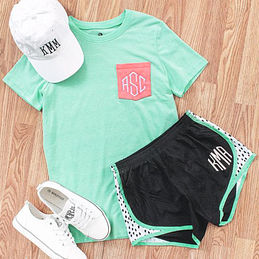 トップス plllllleeeasse short sleeve pocket tee Monogrammed Pocket T-Shirt/Monogram Tee - Marleylilly
