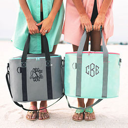 monogrammed insulated cooler bag