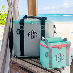 monogrammed cooler bag