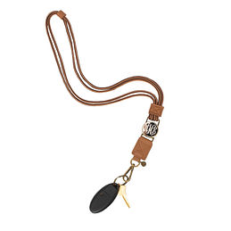monogrammed duck boot lace lanyard