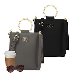 monogram tote purse