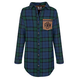 Carolineclairemonograms Women's Plaid Monogram Sweatshirt