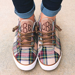 plaid sneakers