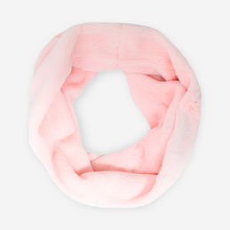 Fur Infinity Scarf in Blush