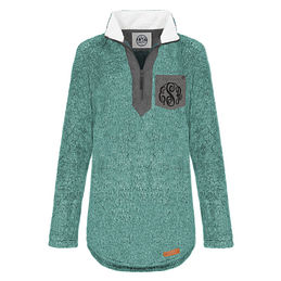 teal sherpa pullover