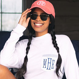 women's monogrammed baseball cap