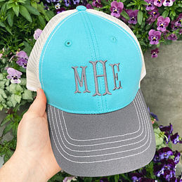 Monogrammed Baseball Cap for Women - Marleylilly