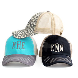 Monogrammed Baseball Cap for Women - Marleylilly