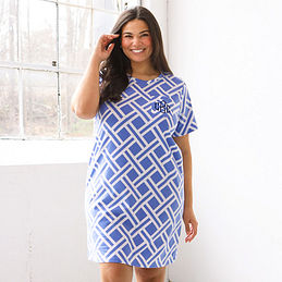 Monogram Tile Long Shirt Dress - Women - Ready-to-Wear