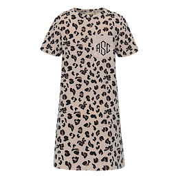 leopard tee shirt dress
