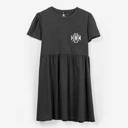 Monogrammed T-Shirt Dress
