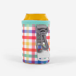 multi gingham bottle opener koolie