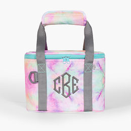 Personalized Small Cooler in Tie Dye