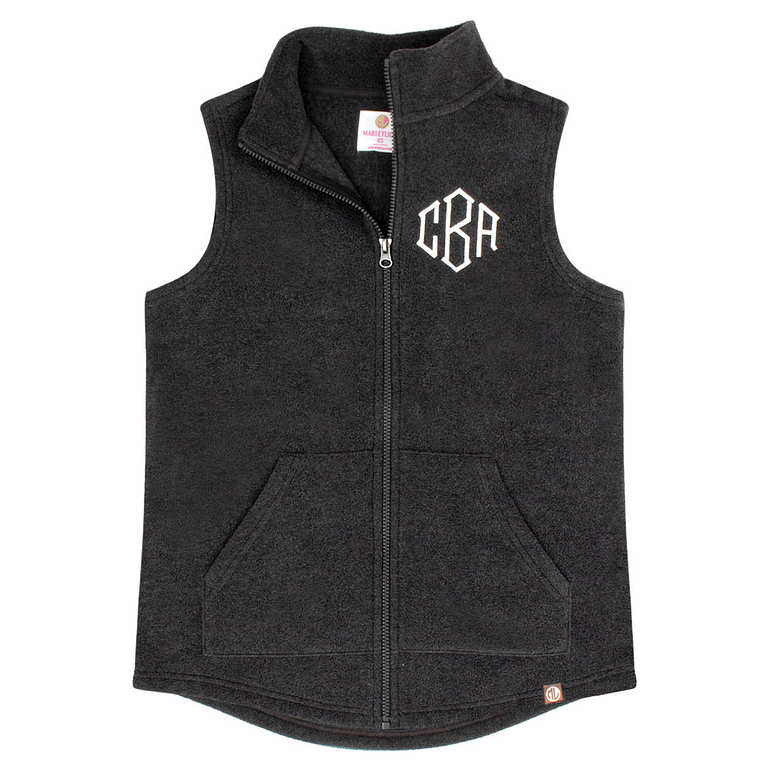 Monogrammed Vests — Sherpa, Quilted, Knit & More