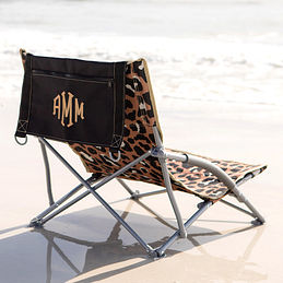 leopard beach chair