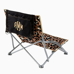 Monogrammed Beach Chair with Pocket - Marleylilly