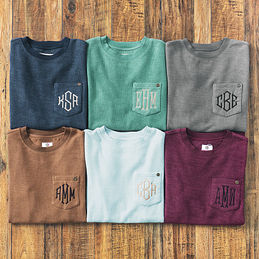 Embroidered Monogram Corded Sweatshirt