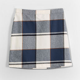 slate ivory pull on skirt