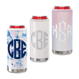 Monogrammed Slim Can Koolie