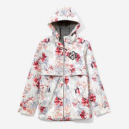 Monogrammed Rain Jacket - Women's New Englander Jacket with Hood