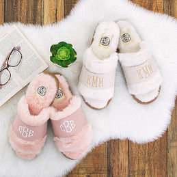 personalized fuzzy slippers