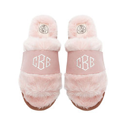 monogrammed slippers