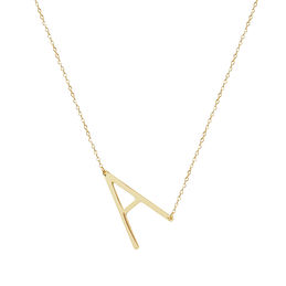Personalized Sideways Initial Necklace 