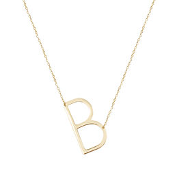 Personalized Sideways Initial Necklace 