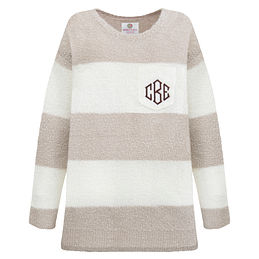 Monogrammed 2024 boyfriend sweater