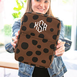  Grandkli Monogrammed Leopard Print Personalized