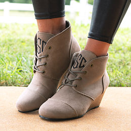 Monogrammed Booties